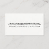 タクシー |イエローキャブ | QRコード名刺 名刺 (裏面)