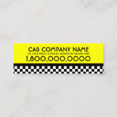 タクシー·キャブ·ミニ·ビジネス·カード スキニー名刺 (裏面)