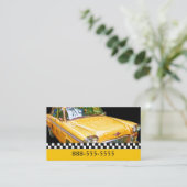 タクシー·キャ市松模様にブ· 名刺 (スタンド正面)