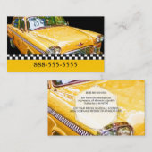 タクシー·キャ市松模様にブ· 名刺 (正面/裏面)
