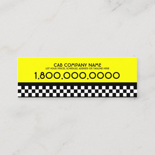 タクシー スキニー名刺 (裏面)