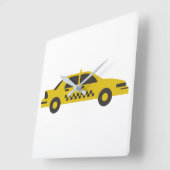 タクシー スクエア壁時計 (傾斜)