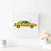 タクシー スクエア壁時計 (ホーム)