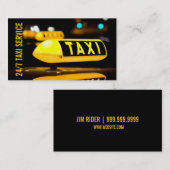 タクシー、タクシー、運転手、輸送用名刺 名刺 (正面/裏面)