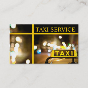 タクシー、タクシー、運転手、輸送用名刺 名刺