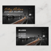 タクシー、タクシー、運転手、輸送用名刺 名刺 (正面/裏面)