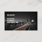 タクシー、タクシー、運転手、輸送用名刺 名刺 (裏面)