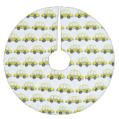 タクシー！ニューヨークシティ市松模様にNYCエロキャブ ブラッシュドポリエステルツリースカート (正面)