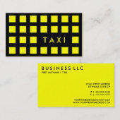 タクシー(モダンな正方形) 名刺 (正面/裏面)