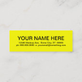 タクシー(モダンマス) スキニー名刺 (裏面)