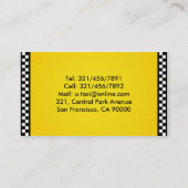 タクシー-名刺 名刺 (裏面)