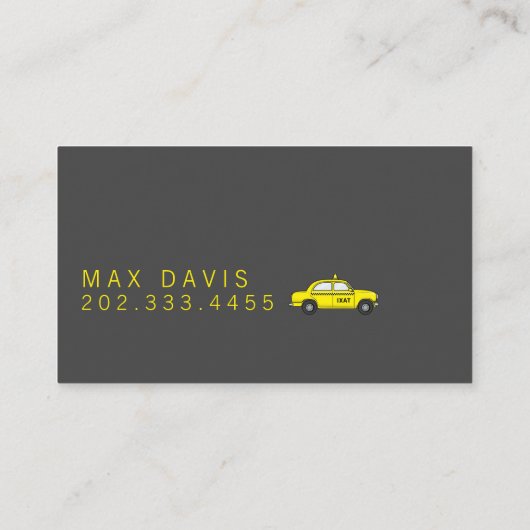 タクシー・空港シャトルサービス 名刺 (裏面)