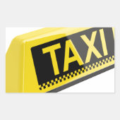 タクシー 長方形シール (正面)