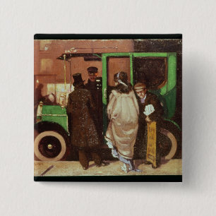タクシー、c.1908-10 缶バッジ