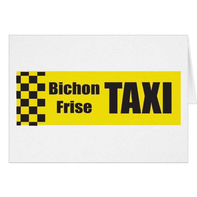 タクシーBichon Frise (正面横)