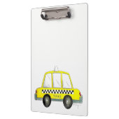 タクシーNYCイエローニューヨークシティ市松模様にキャブプリント クリップボード (左)