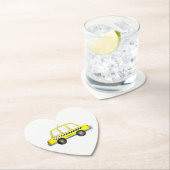 タクシーNYCイエローニューヨークシティ市松模様にキャブプリント ペーパーコースター (インサイチュ)