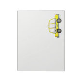 タクシーNYCイエローニューヨーク市キャブ市松模様にギフト ノートパッド (回転)