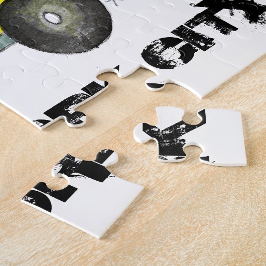 タクシーNYCイエローニューヨーク市松模様にシティキャブカー ジグソーパズル (側面)