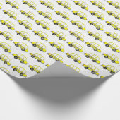 タクシーNYCイエローニューヨーク市松模様にシティキャブカー ラッピングペーパー (角)