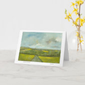 タクステッド教会と風車 カード (黄色い花)