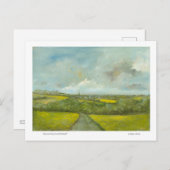 タクステッド教会と風車 ポストカード (正面/裏面)