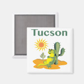 タクソンアリゾナリザードアンダーサグアロ マグネット (正面/裏面)