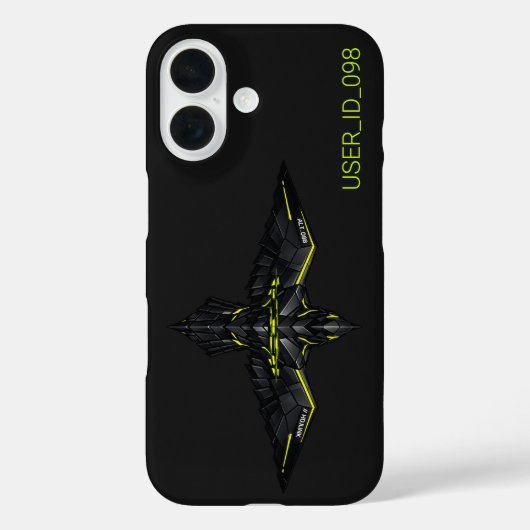 タクティカル RAVEN_CORE ゲーマー - アシッド グリーンT Case-Mate iPhoneケース (裏面)