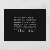 タクトは人に地獄に行くように言う能力である ポストカード (正面)