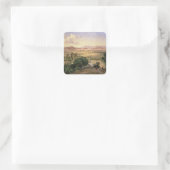 タクベイ低尾根からのメキシコの谷 スクエアシール (バッグ)