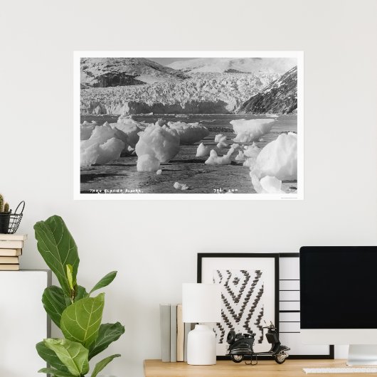タク氷河アラスカ1914 ポスター (ホームオフィス)