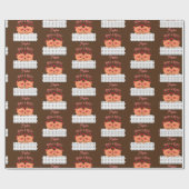 タグとキス名の折り返し紙 ラッピングペーパー (フラット)