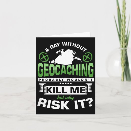 タグなしGeocaching GPSトレジャー・ハント用ギフト カード (正面)