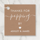 タグに立ち寄ってくれてありがとう ウェディングクラフト フェイバータグ (正面)