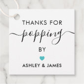 タグに立ち寄ってくれてありがとう ウェディングターコイズ フェイバータグ (正面)