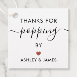 タグに立ち寄ってくれてありがとう ウェディング テラコッタ フェイバータグ