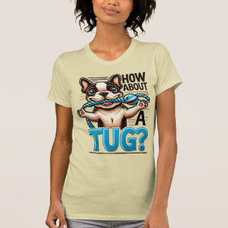 タグをしてみて - フレンチブルドッグ Tシャツ
