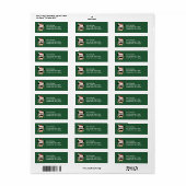 タグウィズキャンディーケーンホリデー差出人住所ラベル ラベル (フルシート)