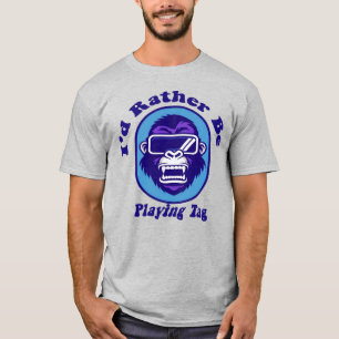 タグゴリラモンキVRゲーマーと遊びたい Tシャツ