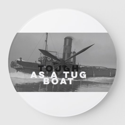 タグボートとして堅い大きい柱時計 ラージ壁時計 (正面)