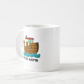タグボートの人生 カートゥーン タグボートのカスタマイズ コーヒーマグカップ (正面左)