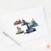 タグボートメドレステッカー 楕円形シール (封筒)