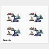 タグボートメドレステッカー 楕円形シール (シート)