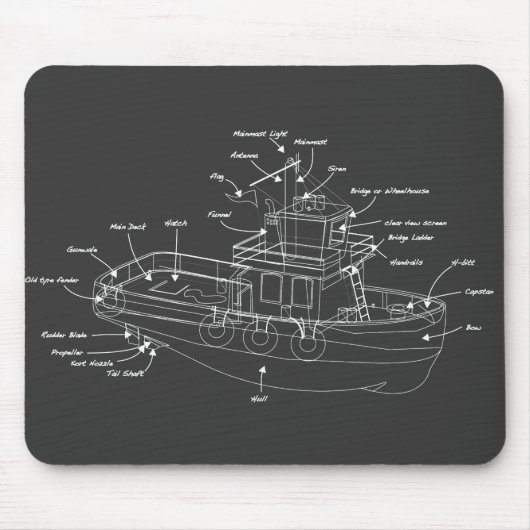 タグボート マウスパッド (正面)