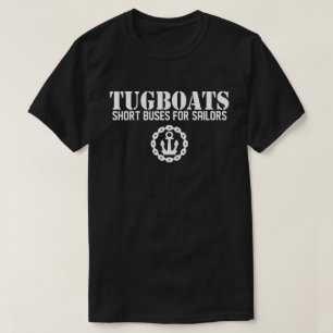 タグボート:船乗り用短いバス Tシャツ