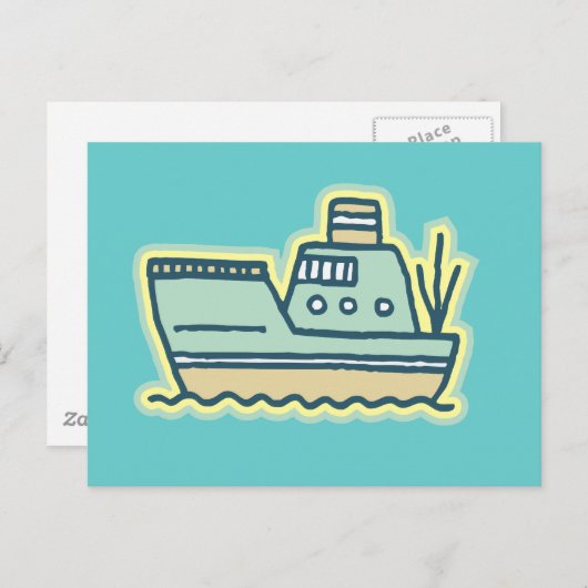 タグボートTシャツとギフト ポストカード (正面/裏面)