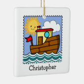 タグボーパーソナライズされたト セラミックオーナメント (右)