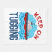 タグボー保トオンTuging フリースブランケット (正面(横))