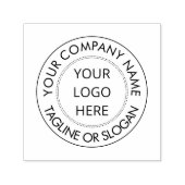 タグラインカスタム付きビジネスのロゴ セルフインキングスタンプ (デザイン)