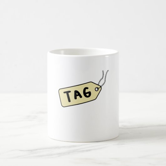 タグ付けが最も重要 コーヒーマグカップ (中央)